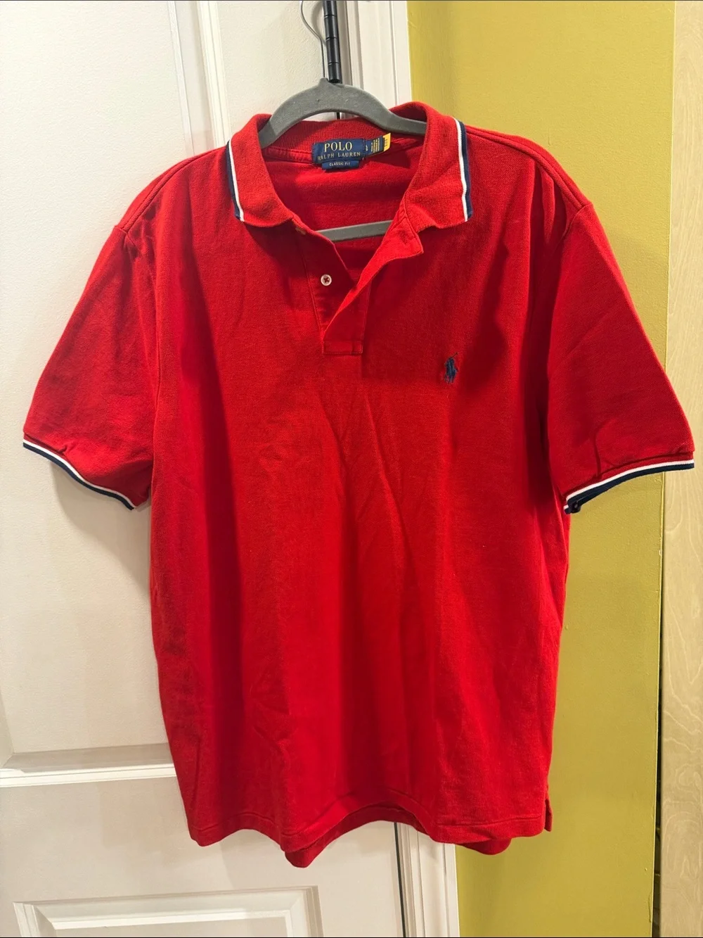 size L/g Polo by Ralph Lauren Red Short-Sleeve Polo men’s use good condition